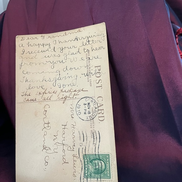 1910 Antique Thanksgiving Postcard ( embossed) - Picture 5 of 6